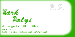 mark palyi business card