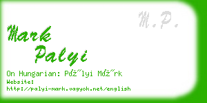 mark palyi business card